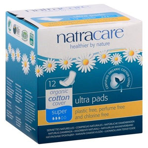 Natracare Ognic Ntrl Ultra Pads Spr Wth 12/12 CT [UNFI #57134] T