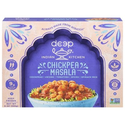 Deep Chickpea Masala, W/Spinach Rice 12/9 Oz [UNFI #29199]