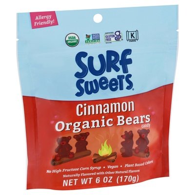 Surf Sweets Cinnamon Bears Candy 8/6 Oz [UNFI #11072]