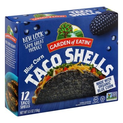 OG3 Grdn Eat Taco Shlls Blue 12/5.5 OZ [UNFI #35829]