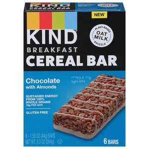 Kind Chocolate Almond Cereal Bar 6/6/1.55 Oz [UNFI #45195]