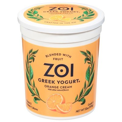 Zoi Greek Yogurt Orange Cream Greek Yogurt 6/32 Oz [UNFI #86085]