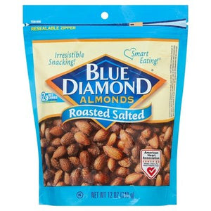 Blue Diamond Roasted Salted Almonds 6/12 Oz [UNFI #45617]