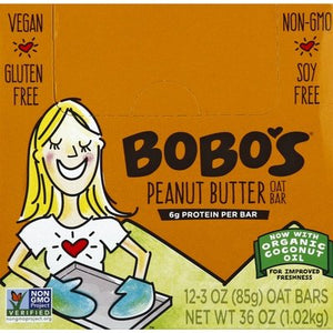 Bobos Oat Bar Peanut Butter 12/3 OZ [UNFI #27863]