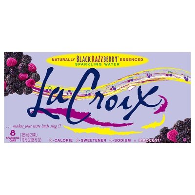 Lacroix Black Razzberry 3/8/12 OZ [UNFI #66398] T