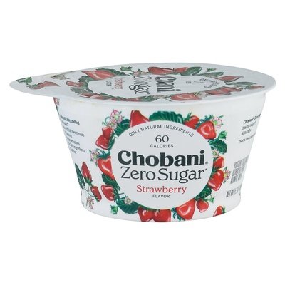 Chobani Strawberry Yogurt-Zero Sugar 12/5.3 OZ [UNFI #11247]