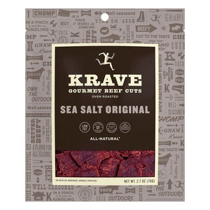 Krave Beef Jrky Sea Salt 8/2.7 OZ [UNFI #50854]