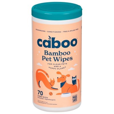 Caboo Bamboo Pet Wipes 8/70 CT [UNFI #04890] T