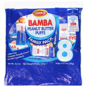 Bamba Peanut Puffs Multipack Passover 8/5.6 Oz [UNFI #50509]