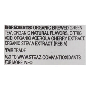 Steaz Zero Cal Iced Tea Raspberry 12/16 OZ [UNFI #86550]