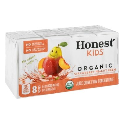 Honest Kids Strawberry Peach 5/8/6 Oz [UNFI #71373]