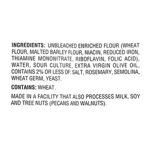 La Brea Bread Rosemary Olv Oil Round 12/16 Oz [Peterson #49916]