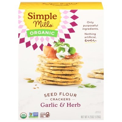 OG2 Simple Mills Garlic & Herb 6/4.25 OZ [UNFI #58783]