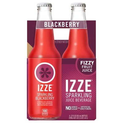 Izze Sparkling Blackberry 6/4/12 OZ [UNFI #37072] T