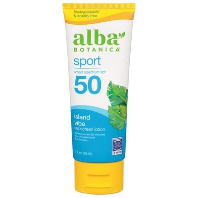 Alba Botanica Sunscreen Lotion Sport Spf 50 3 Oz [UNFI #5813]