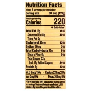 Zoi Greek Yogurt Honey Vanilla 6/32 OZ [UNFI #11402]
