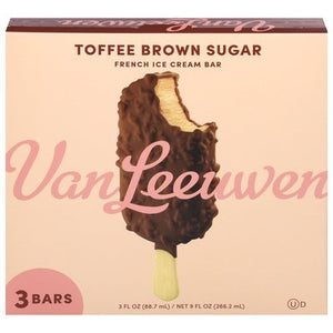 Van Leeuwen Ice Cream Toffee Brown Sugar, 3Ct 8/9 Oz [UNFI #46001]