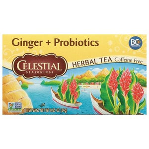 Celestial Seasonings Ginger And Probiotics 6/16 Bag [UNFI #09991]