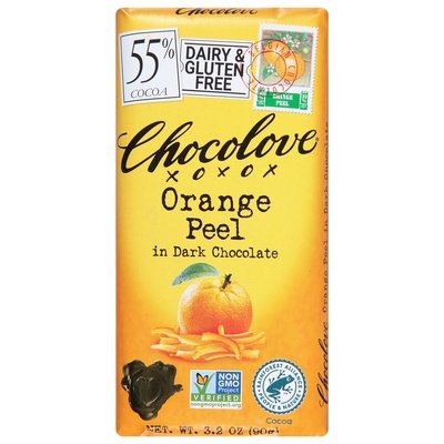 Chocolove Dark Choc Orange Peel 12/3.2 OZ [UNFI #30388]