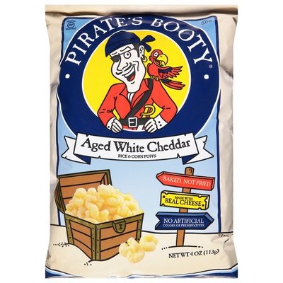 Pirate`S Booty Aged White Cheddar Gluten Free 12/4 OZ [UNFI #73368]