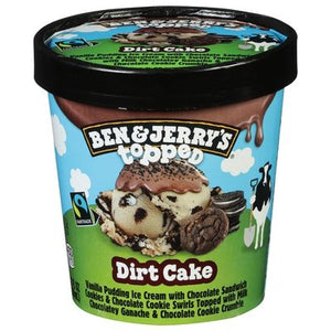 Ben & Jerrys Ice Cream Topped Dirt Cake 8/15.2 Oz [UNFI #39987]