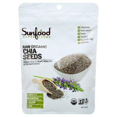 Sunfood Raw Chia Seeds 1 Lb [UNFI #32415]