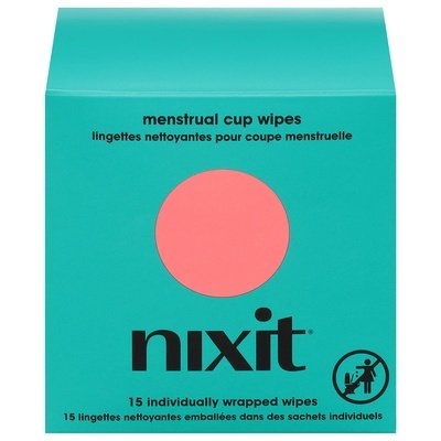Nixit Menstrual Cup Wipes 15 Ct [UNFI #51451]