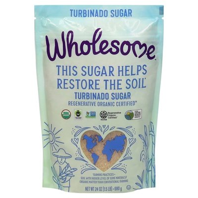 Wholesome Regenerative Turbinado Sugar 12/24 Oz [UNFI #34465]