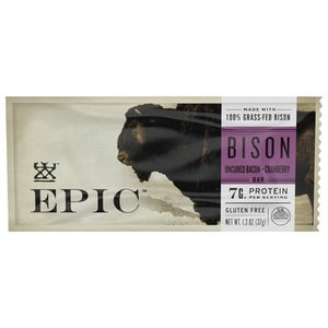 Epic Bar Grsfd Bison Ucrd Bacon Crnby 12/1.3 OZ [UNFI #27798]