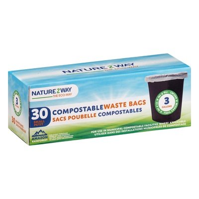 Naturezway SmGal Compostble Waste Bag 12/30 CT [UNFI #60607] T