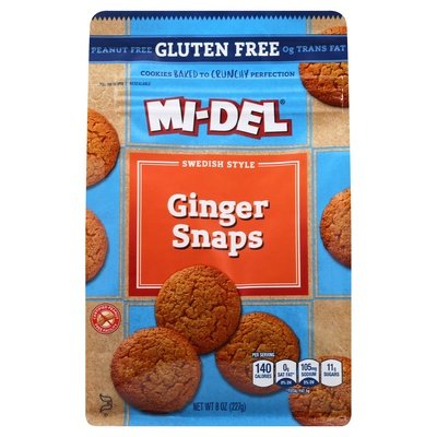 Mi-del Ginger Snaps Gf 8/8 OZ [UNFI #15397]