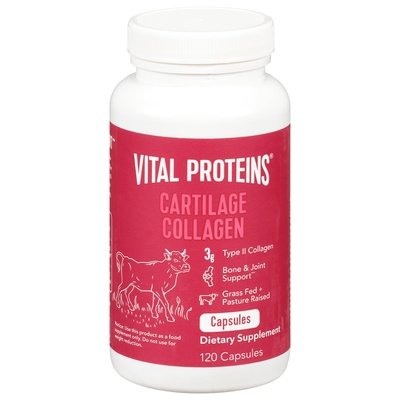 Vital Proteins Cartilage Collagen Capsules 120 Ct [UNFI #67659]