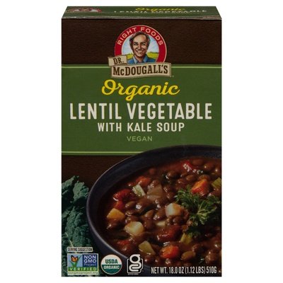 OG2 Dr Mcdougalls Lentil Veg Soup 6/18 OZ [UNFI #49681]