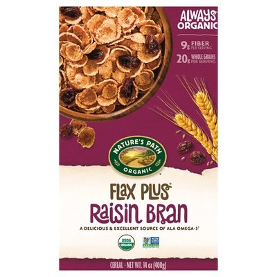 OG2 Nat Path Flax Plus With Raisin Bran 12/14 OZ [UNFI #32277]