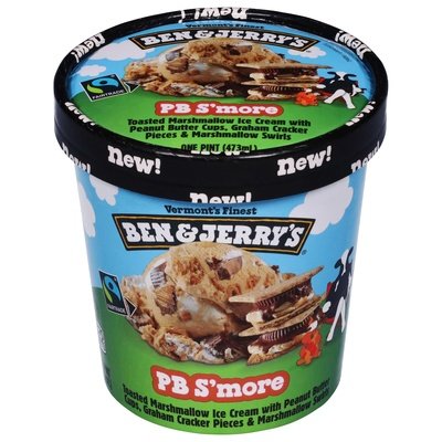 Ben & Jerrys Peanut Butter Smore 8/Pint [UNFI #64330]