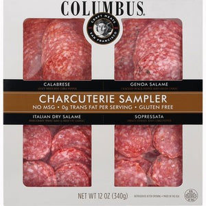 Columbus Charcuterie Sampler 4 Ct 8/12 Oz [Peterson #26558]