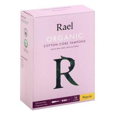 Rael Inc Organic Cotton Tampons Regular 16 Ct [UNFI #26474]