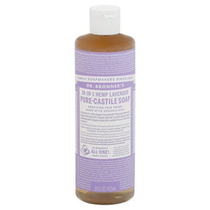 OG3 Dr Bronners Lavndr Pure Castile Soap 16 OZ [UNFI #54216] T