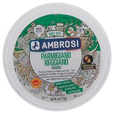 Ambrosi Parmigiano Reggiano Shaved Cup 6/6 Oz [Peterson #27632]