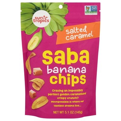 Sun Tropics Salted Caramel Banana Chips 12/5.1 Oz [UNFI #33267]