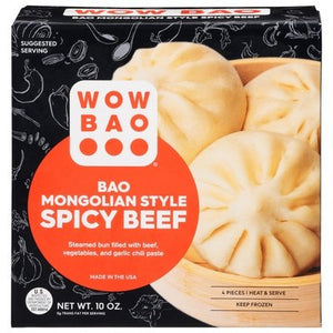 Wow Bao Bao Mongolian Spicy Beef 8/10 Oz        [UNFI #39425]