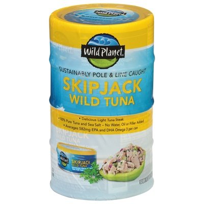 Wild Planet Wild Skipjack Tuna 4 Pack 12/4/5 OZ [UNFI #74099]
