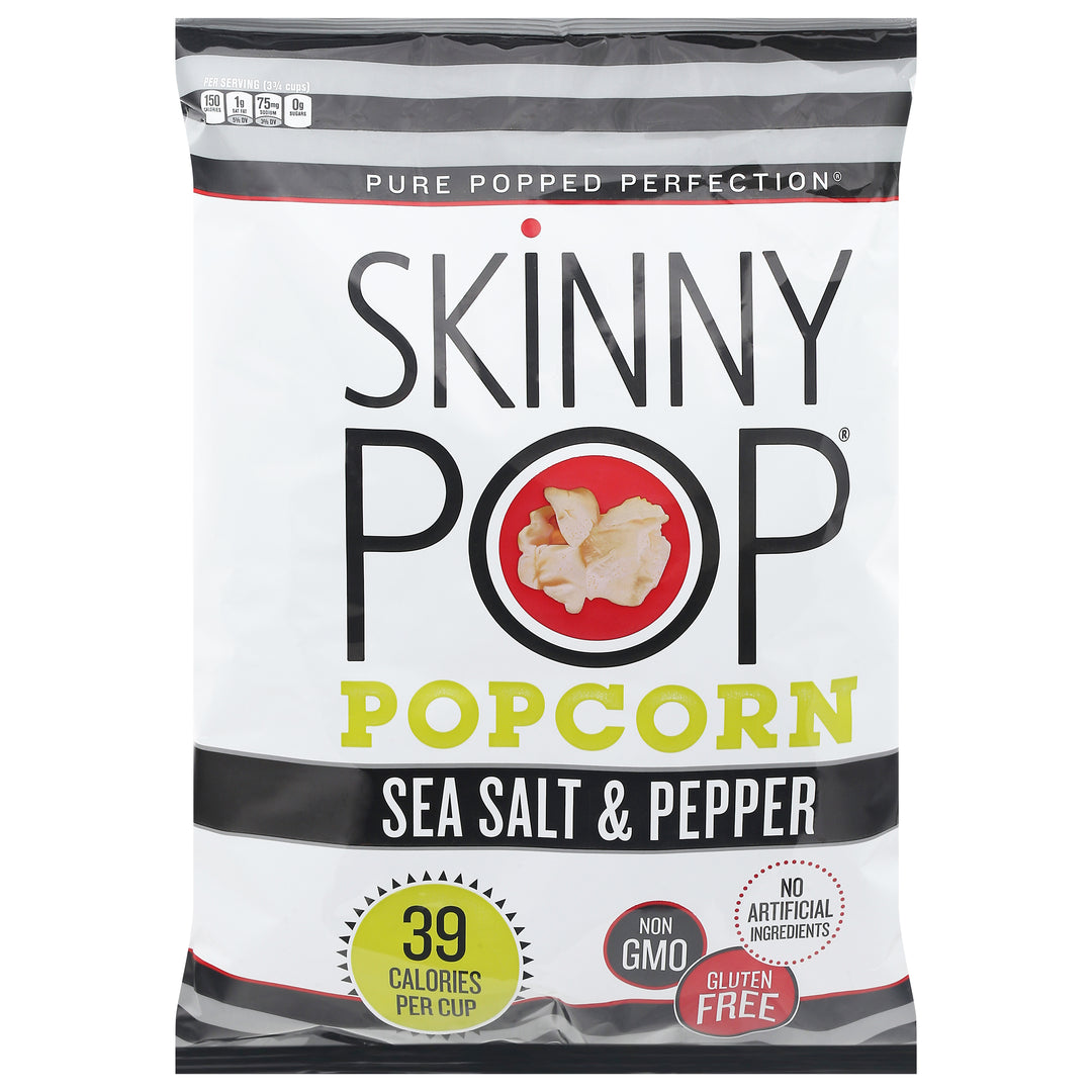Skinnypop Popcorn Popcorn Black Pepper/Sea Salt 12/4.4 OZ [UNFI #37716]