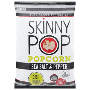 Skinnypop Popcorn Popcorn Black Pepper/Sea Salt 12/4.4 OZ [UNFI #37716]