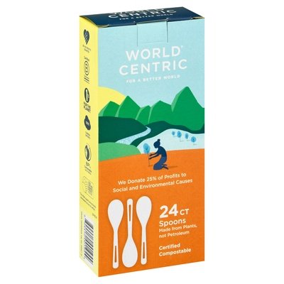 World Centric Spoon Corn Starch 12/24Pc [KEHE #0103227] T