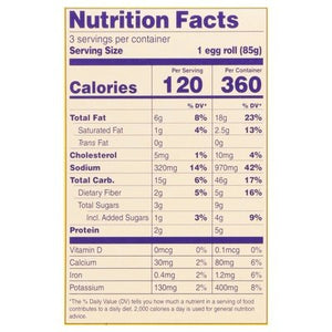 Fgf Vegetabl Egg Roll Gf 9/9 OZ [UNFI #70364]