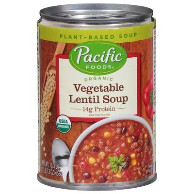 OG2 Pacific Foods Vegetable Lentil Soup 12/16.3 Z [UNFI #33301]