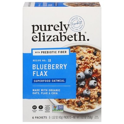 OG3 Purely Elizabeth Blueberry Flax 6 Pack 6/9.12 OZ [UNFI #11244]