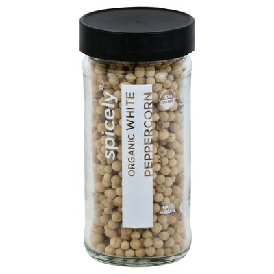 Spicely Organics White Peppercorn 3/2.2 Oz [UNFI #84550]