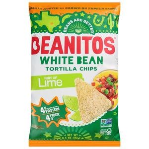 Beanitos Hint Of Lime/c Slt Nvy Bn Chips 6/5 OZ [UNFI #72852]